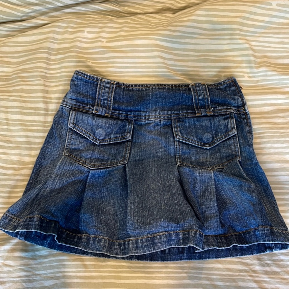 Vintage Denim LEI Pleated Mini Skirt